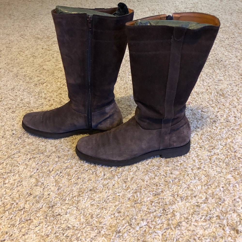 Brown Suede zip up boots - Picture 3 of 8